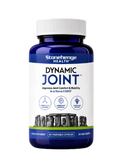 Stonehenge Health Dynamic Joint | AprèsFlex® Boswellia Comfort & Mobility Joint Supplement for Mobility Flexibility and Comfort with AprèsFlex Boswellia MSM Turmeric Bromelain Hyaluronic Acid
