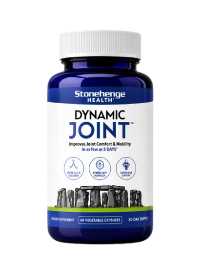 Stonehenge Health Dynamic Joint | AprèsFlex® Boswellia Comfort & Mobility Joint Supplement for Mobility Flexibility and Comfort with AprèsFlex Boswellia MSM Turmeric Bromelain Hyaluronic Acid