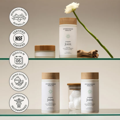 Stonehenge Health Dynamic Joint | AprèsFlex® Boswellia Comfort & Mobility Joint Supplement for Mobility Flexibility and Comfort with AprèsFlex Boswellia MSM Turmeric Bromelain Hyaluronic Acid