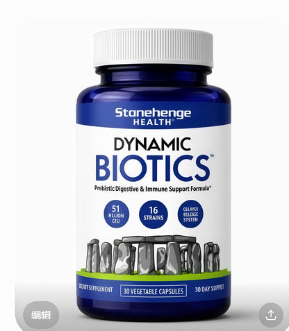 Stonehenge Health Dynamic Biotics® | Probiotic Gut Immune Support - 30 Day